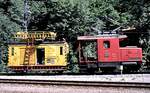 BLS Rangiertraktor Tem 2/2 Nr.41; Inbetriebnahme 1960; L�P 7,0 m; 30t; Leistung ab Fahrdraht 350 PS; Dieselmotor 160 PS; Vmax 65 km/h und Ger�tewagen 30 63 BLS 94 08 452-0 X in Felsenburg am