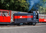 Auch eine Diesellok raucht....