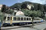 Bhe 4/8 Nr.301 von Rocher de Naye in Glion am 25.08.1999.