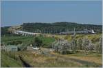 Der TGV Lyria 9203 von Paris Gare de Lyon nach Z�rich kurz vor seinem n�chsten Halt in Belfort-Montb�liard TGV.