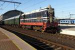 Jeden Sonntag verlassen mindestens drei Ausflugszüge Praha hl.n., die von KZC mit Museumsmaterial gefordert werden. T458 1532 steht am 20 September 2020 in Praha hl.n. vor den 1.Sonderzug.