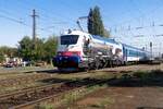 Dreiphasendampf? Am 8 September 2018 dönnert CD 380 011 mit EuroCity METROPOLITAN aus Praha und Bratislava durch rakosrendeszö und ist nür wenige Kilometer entfernt von deren
