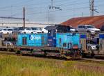   Die ČD Cargo 731 013-9 (CZ ČDC 91 54 2 731 013-9) rangiert am 01.07.2015 beim Bahnhof Cheb (Eger).